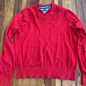 Tommy Hilfiger S VNeck cotton sweater. Good condition.